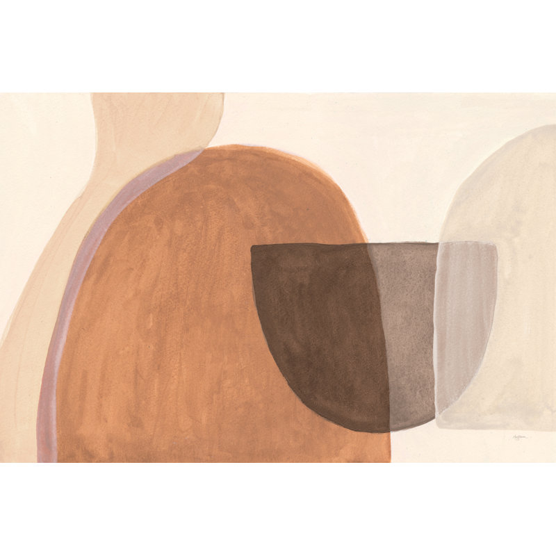"Sandy Balance II" par Mary Urban, impression géométrique abstraite avec quincaillerie de fixation, H 32 po x l 48 po, Non