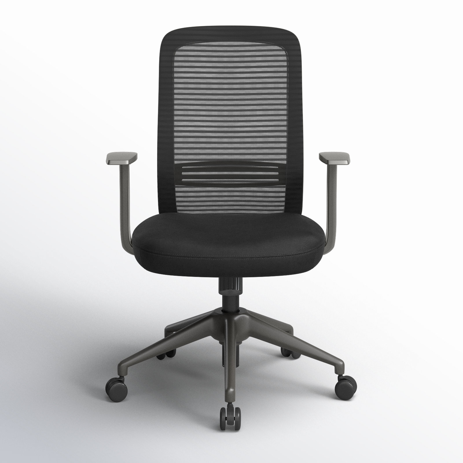 Gizia Swivel Office Chair, Black