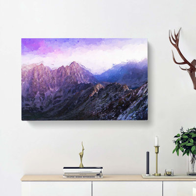 Mountains In Slovakia In Abstract - Wrapped Canvas