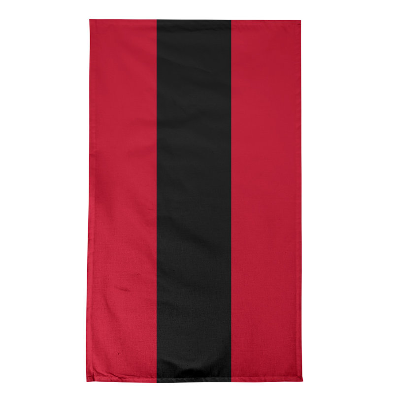 Serviette de thé à rayures pour équipe de football baltimore retour, Polyester sergé, Red/Black Cincinnati Baseball