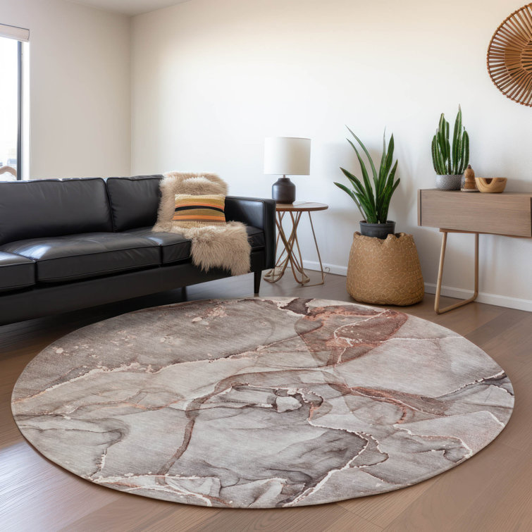 Premium Machine Washable Cerrito AMF519 Gray Rug