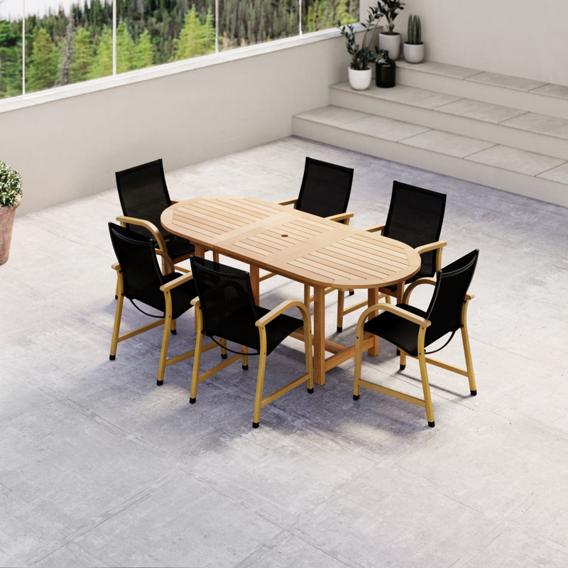 Ensemble repas d'extérieur en bois Bugrane FSC