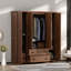 Armoire penderie 4 portes avec 2 tiroirs-1211107711