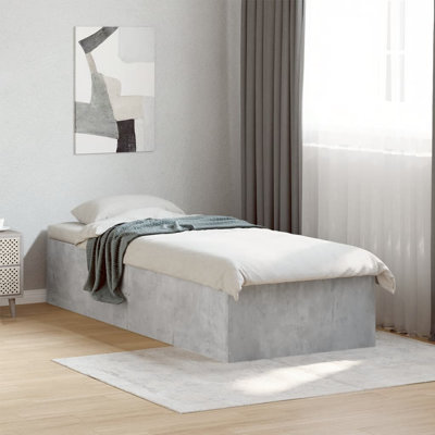 Vidaxl Bed Frame Concrete Grey