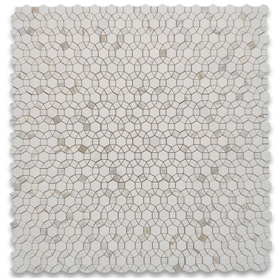 Calacatta 12" x 11" Marble Mosaic Tile