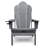 Folding Outdoor Adirondack Chair With Ottoman-1465527905