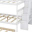 Lit superposé avec lit gigogne et escalier transformable en trois lits au design classique à lattes-134703499