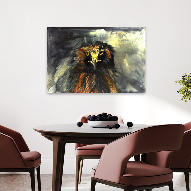 «Fierce Eagle Stare Contemporary», reproduction d'art murale, 24" H x 36" W