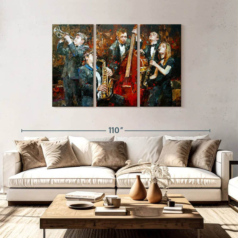 Musiciens d'Abarca, H 48 po x l 74 po