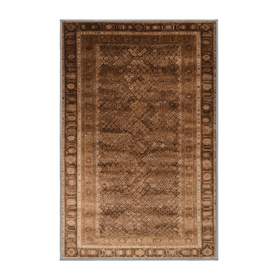 Tapis brun lavable à la machine