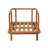 Bielers 4-Piece Patio Acacia Wood Conversation Set with Water-Repellent Cushions