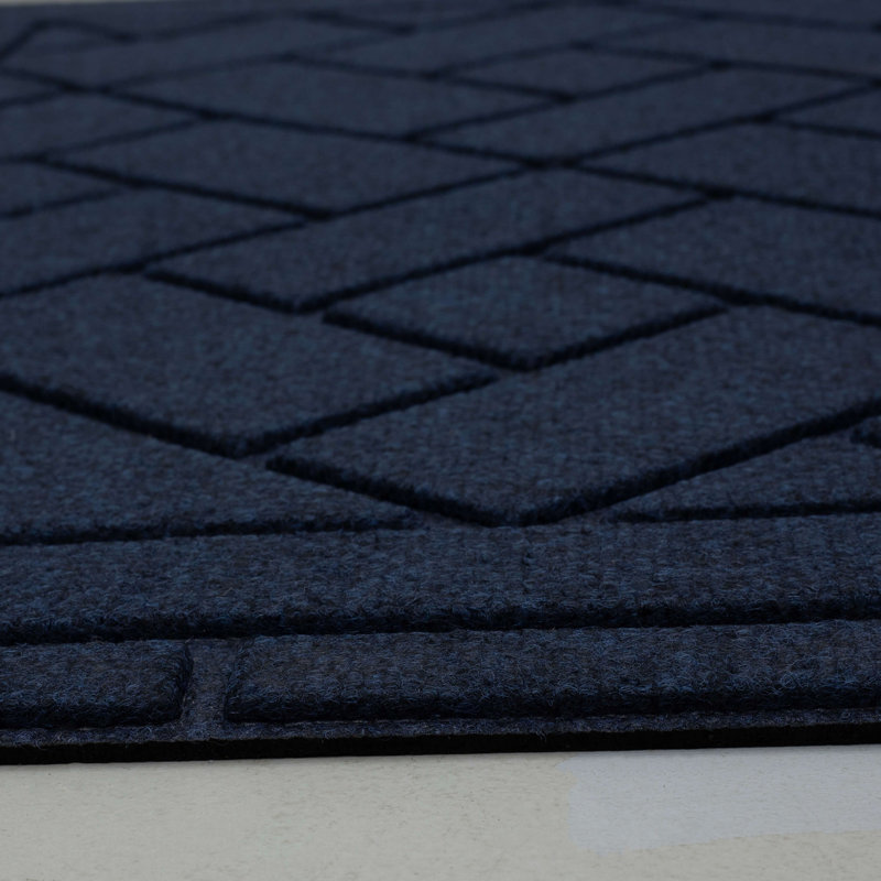 Paillasson Diagonal Pavers, Bleu
