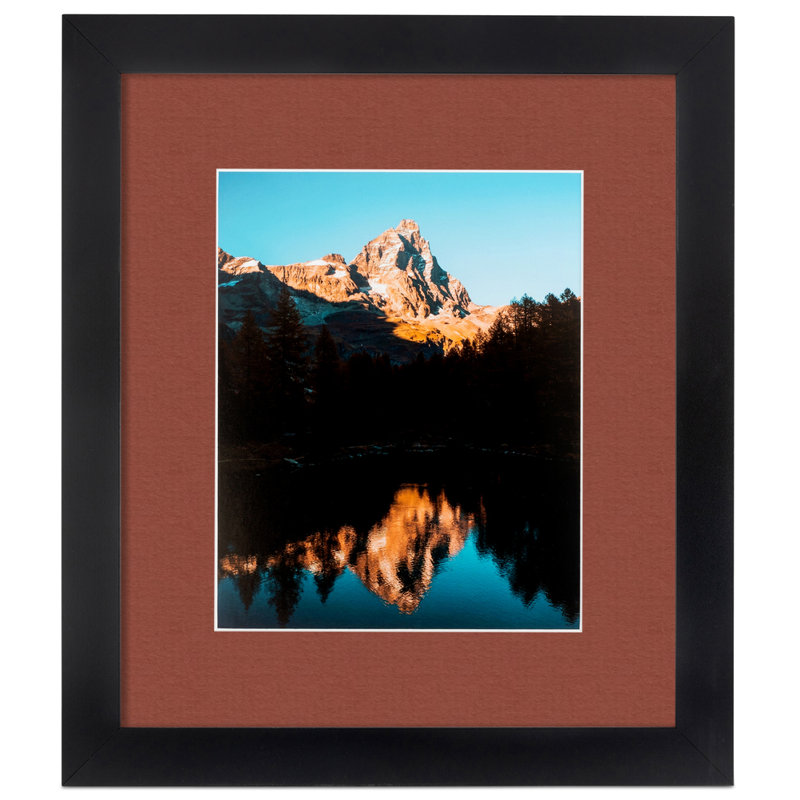 Cadre pour photo simple 8,5 po x 11 po, Cognac