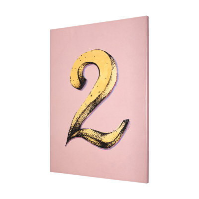 Numbers II a Hand Embelished Textured Canvas