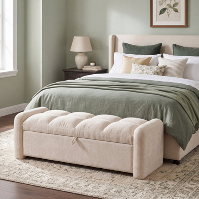Modern-style Oversized Storage Bench