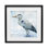 Faded Blue Heron, reproduction encadrée sous verre, design par Nan