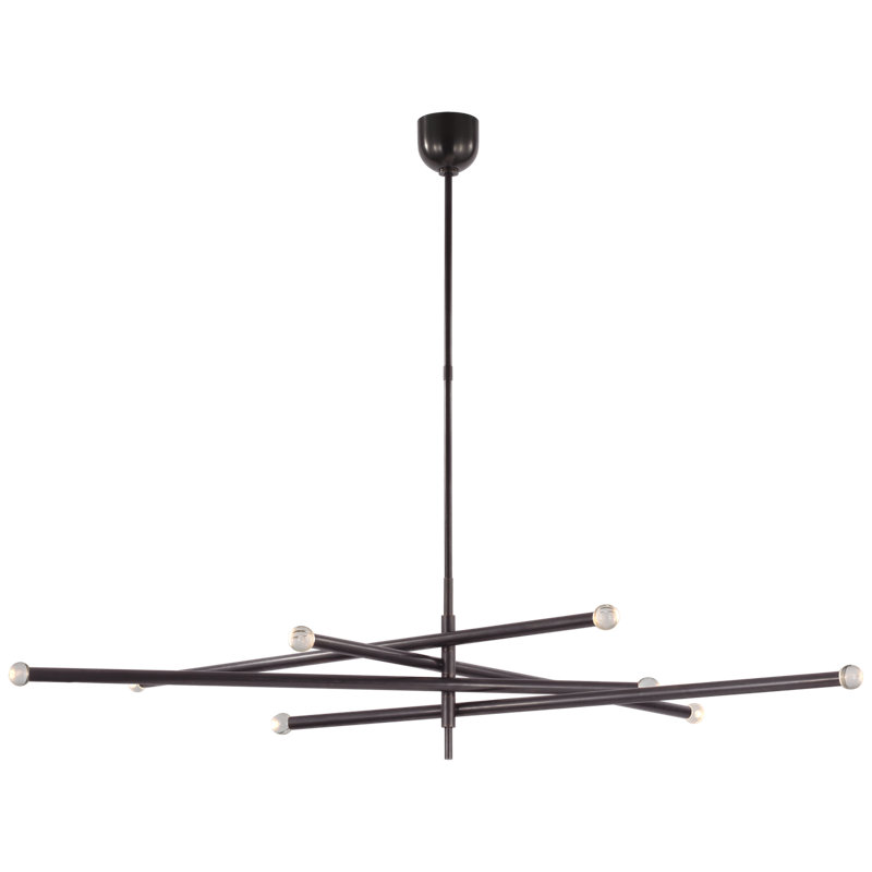 Rousseau 8 - Light LED Chandelier, Bronze