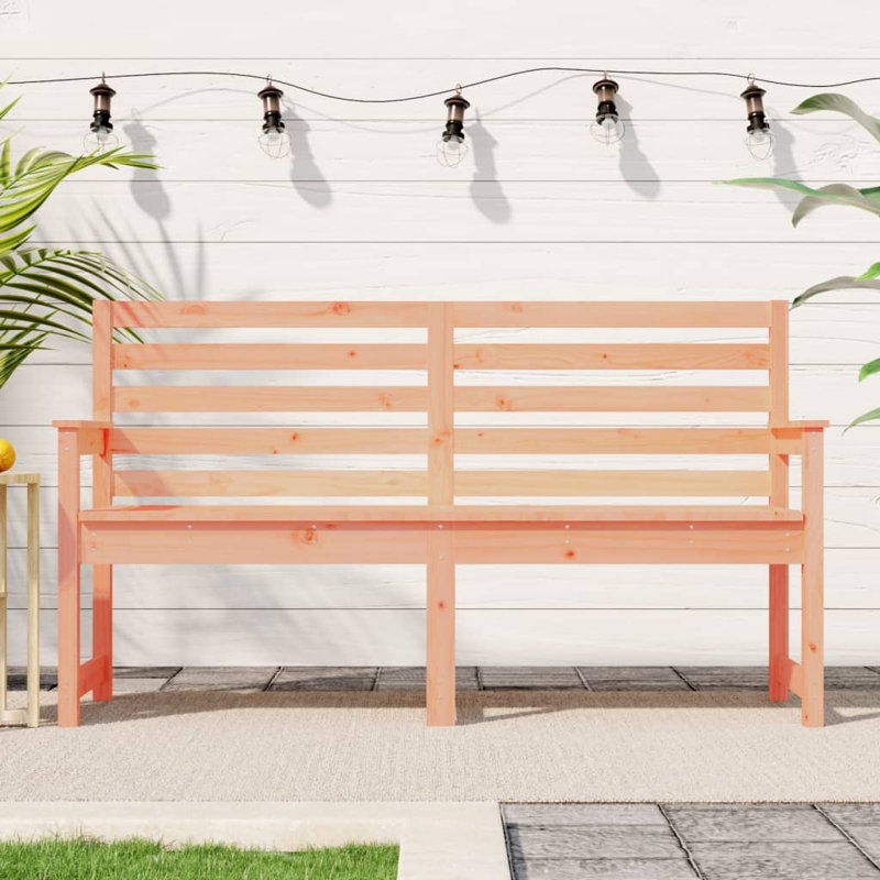 Franklinville Solid Wood Outdoor Bench, Brown