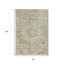 Tapis intérieur / extérieur 8 pi x 10 pi brun clair lavable Medallion
