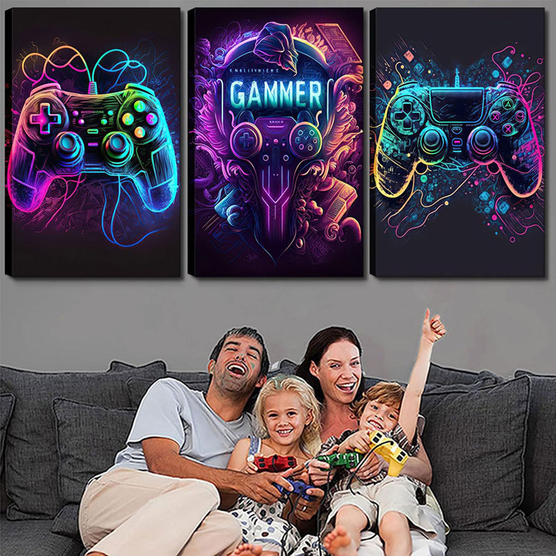 Framed Wall Art on Canvas, 40 cm H x 60 cm W