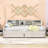Twin Upholstered Platform Bed with Storage Shelves and 2 Drawers-1036012375