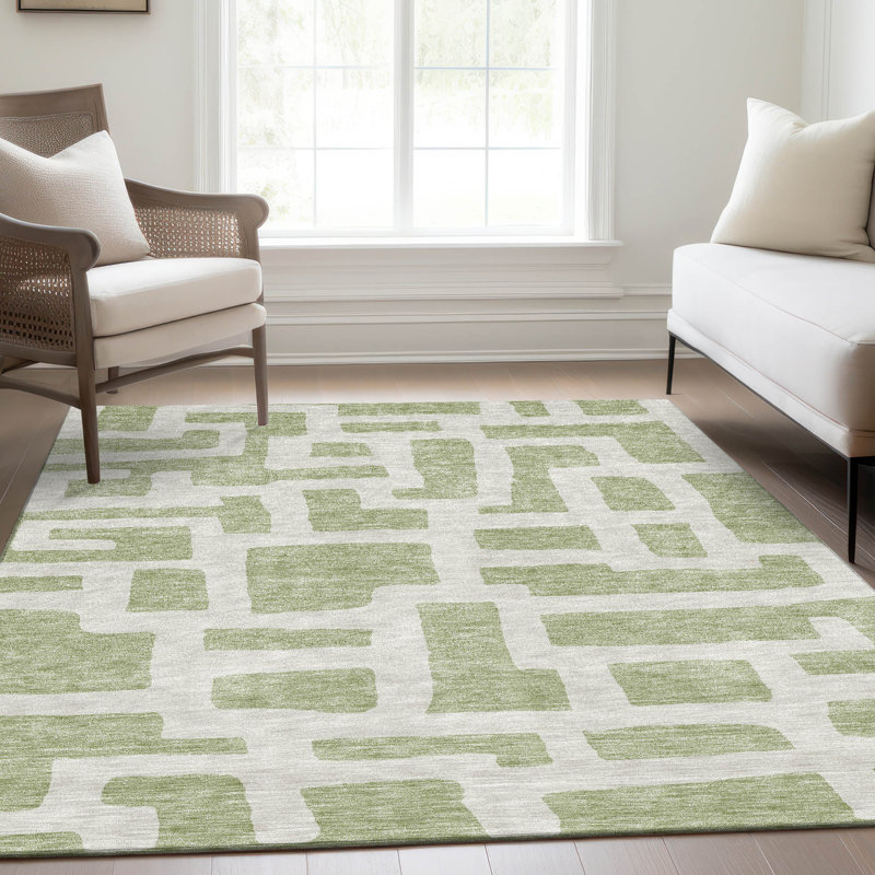 Tapis en aloès Prisco lavable à la machine de qualité supérieure, Rectangle 2 pi 6 po x 3 pi 10 po