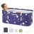 Portable Foldable Bathtub 45.3"x23.6"x19.7" Soaking for Adults Blue, for Bathroom Shower Stall, 3-Layer Insulation, Space Saving, Family Hot SPA Ice Bath Tub with 2 Drain Ports, Indoor Outdoor