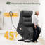 Upholstered Heated Massage Chair-101034444