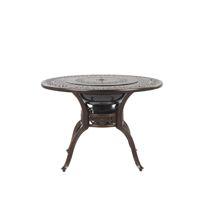 Frame 4 - Person Patio Dining Set with Round Table , Cushions Included