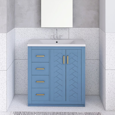 Meuble-lavabo 30 po avec lavabo en céramique