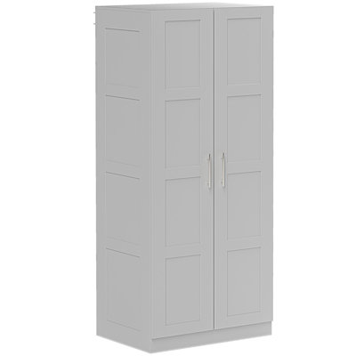 Audriena 2 Door Manufactured Wood Wardrobe