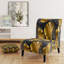 Fauteuil de chambre Golden Palm Leaves III