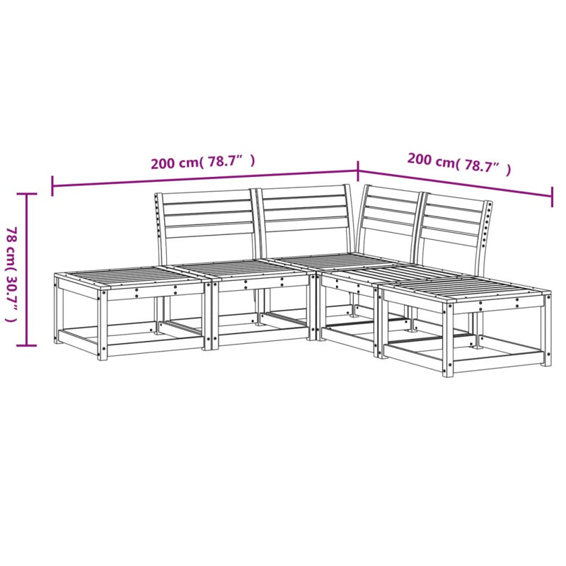 Mickle 73cm Wide L-Shaped Patio Sofa, White