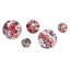 Landry - Ensemble d'art mural rond floral oriental de 5
