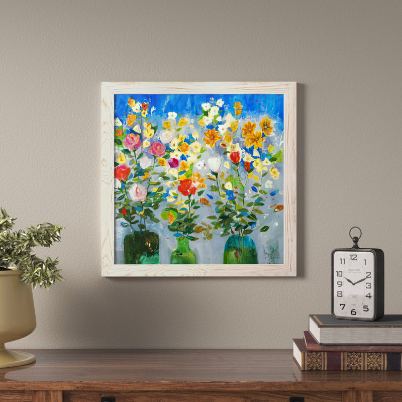 " Standing Up ", White Framed, 27.5" H x 27.5" W x 1.5" D