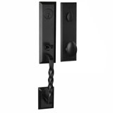 Bravura 915-905 Active Jacksonville Handleset with Oxford Knob in Matte Black