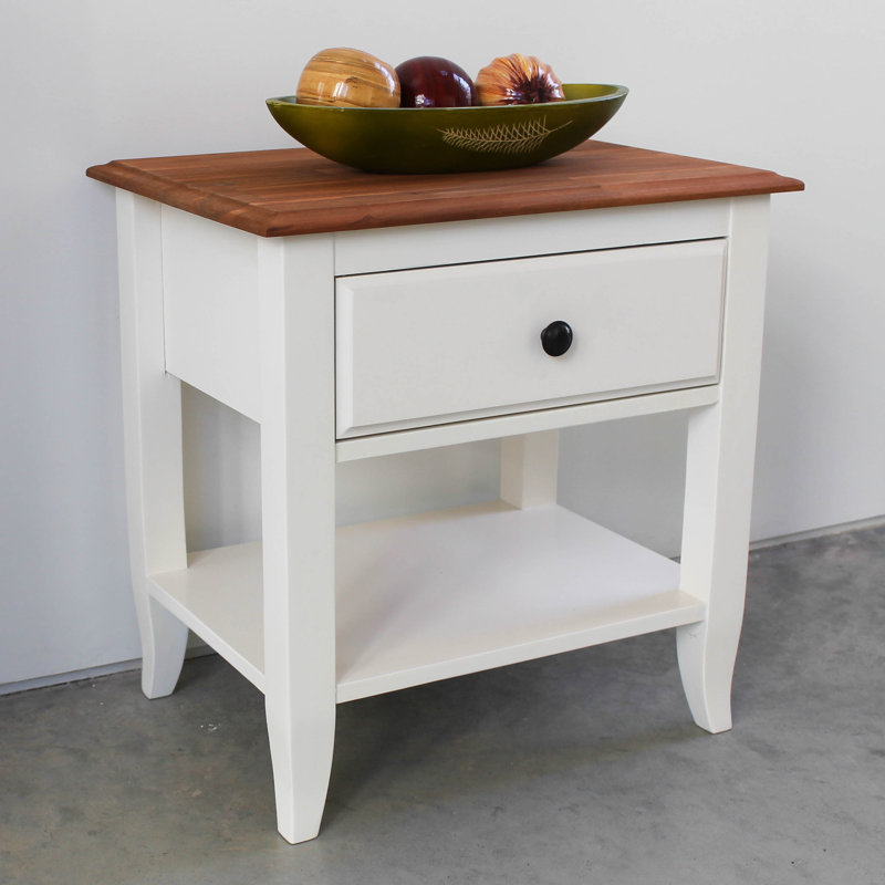 Tyrone Solid Wood End Table with Storage