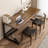CNL853776536451&Size Solid Wood Iron Writing Desk-107803306