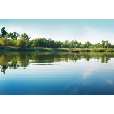 Landscape With A Lake - Wrapped Canvas Print