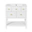 Ensemble de meuble-lavabo simple 30 po avec 5 tiroirs, ensemble de meuble-lavabo autoportant avec cadre en bois massif 30 po-2072621938