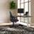 Skyscraper Electric Height Adjustable Standing Desk, Dual Motor and Digital Control with Memory, 60x30, Walnut Block Top with White Frame-1076506111-1191903530