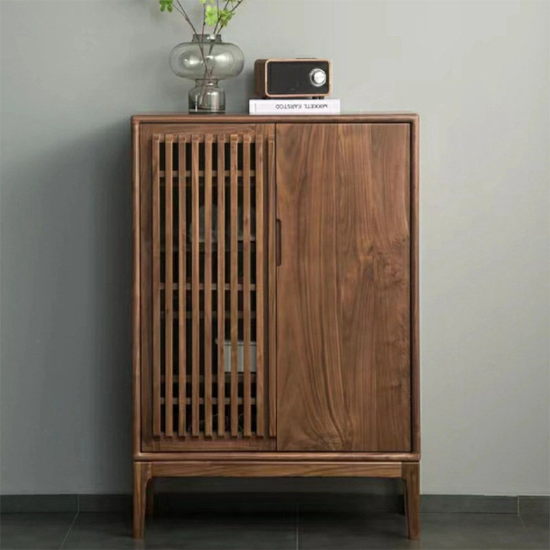 Nouvelle armoire de rangement pour chaussures avec porte de clôture de style chinois
