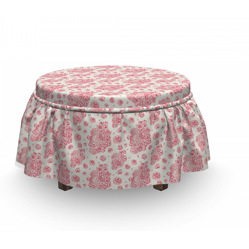 Housse pour repose-pieds à coussins carrés, Motif 6
