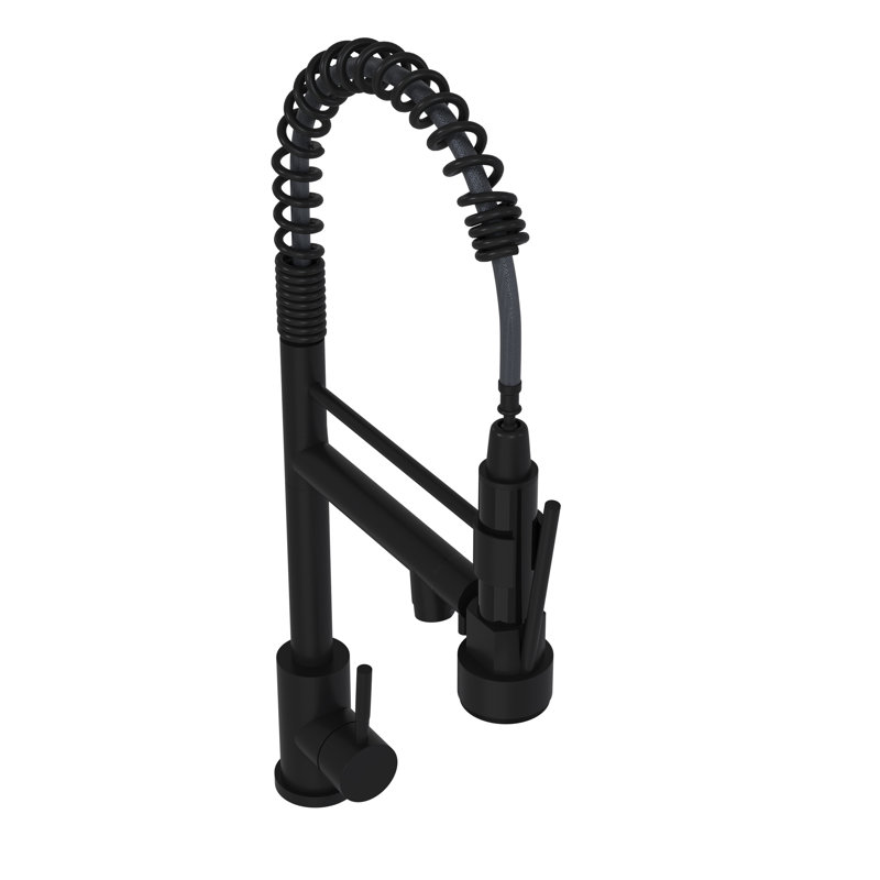 Matt Black 19" Kitchen Faucet - Stainless Steel 304, Modern Design For Cooking And Cleaning In Homes With 304 Daily Use