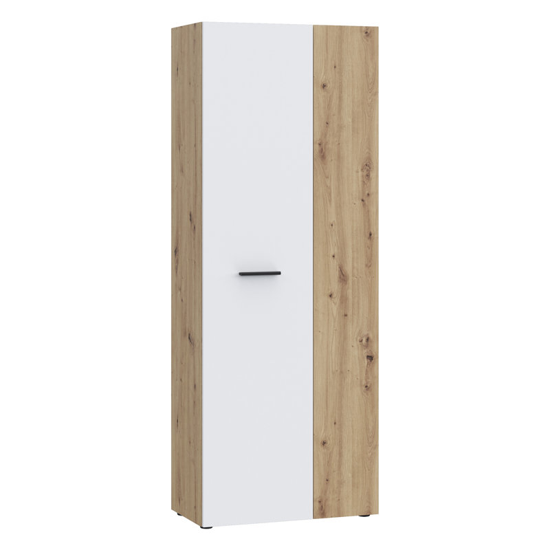 Shilu 18 Pair Shoe Storage Cabinet, White/Oak
