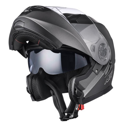 Ahr RUN-M3 Casque modulaire escamotable à double visière DOT Moto Moto XXL