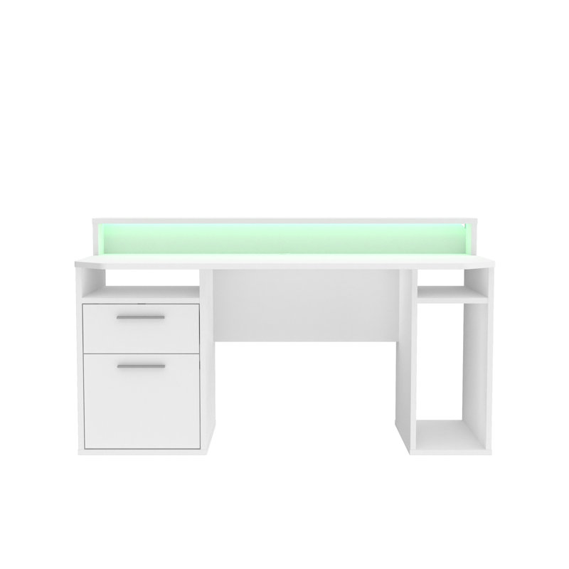 Bottorff Computer Desk, White Matt