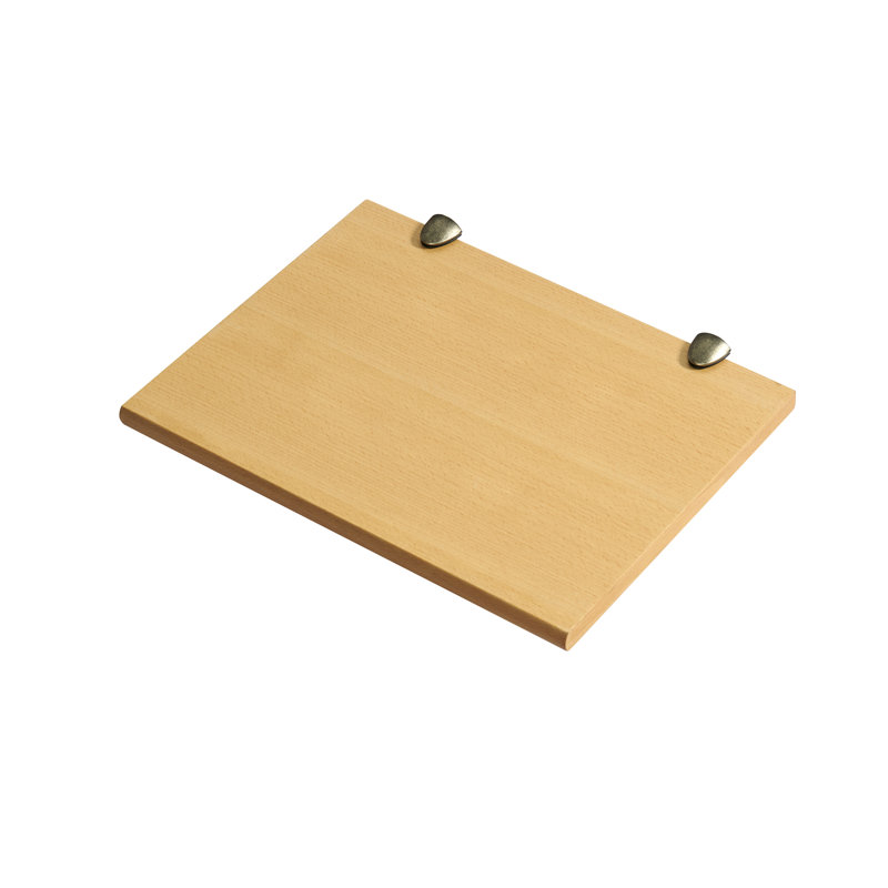 Gallery 12X16 Beech Shelf Kit With Pelican Brackets, Beech Shelf/Pewter Brackets