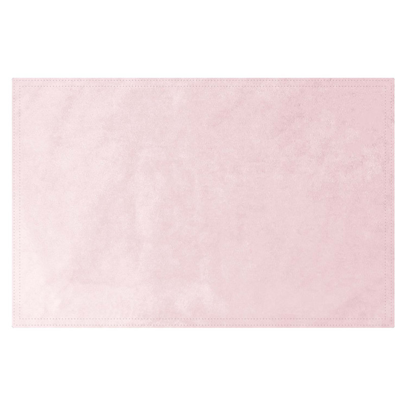 Napperon simple 18 po, Velours rosé