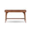 Ian Large Office Desk, 3 Felt Lined Drawers, Chestnut Brown Wood 52 Inch
